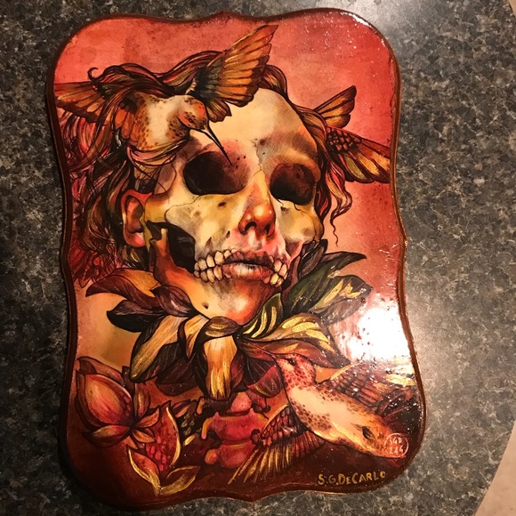 Candy skull art - Picture 1 of 4